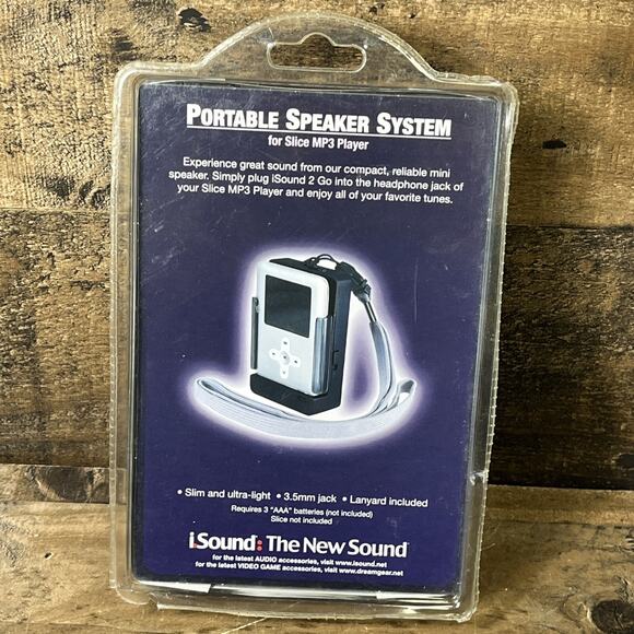 iSound Portable Speaker system for Slice MP3 Player New Old Stock - Picture 2 of 3